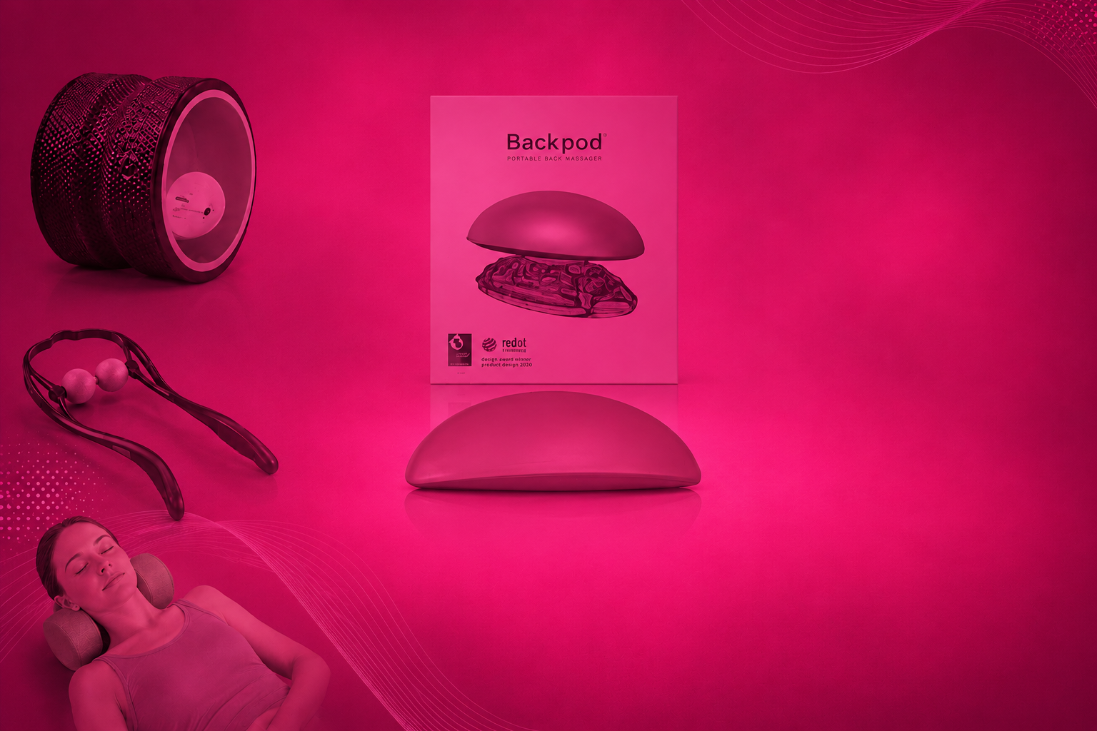 Neck massager product